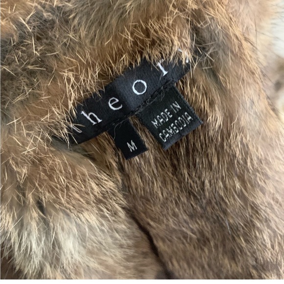 Theory Heaton Retro Corduroy Fur Vest Sz small Medium - Picture 4 of 4